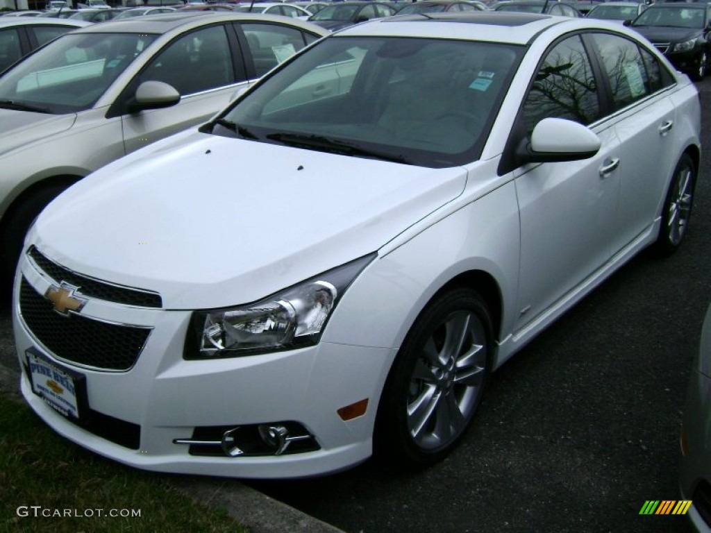 2013 Cruze LTZ/RS - Summit White / Cocoa/Light Neutral photo #1