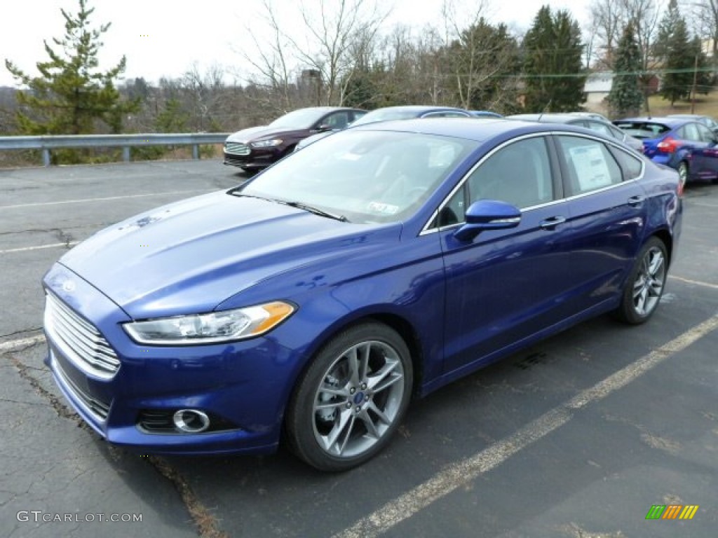 2013 Fusion Titanium AWD - Deep Impact Blue Metallic / Charcoal Black photo #5