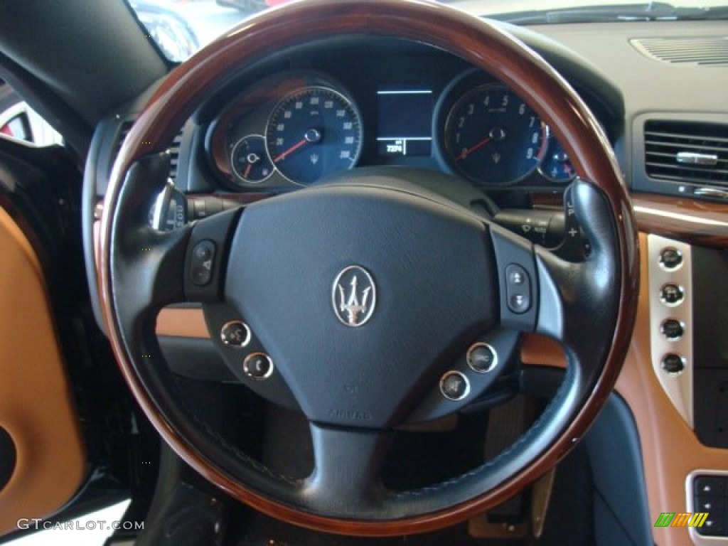 2008 Maserati GranTurismo Standard GranTurismo Model Cuoio Sella (Saddle) Steering Wheel Photo #78496448