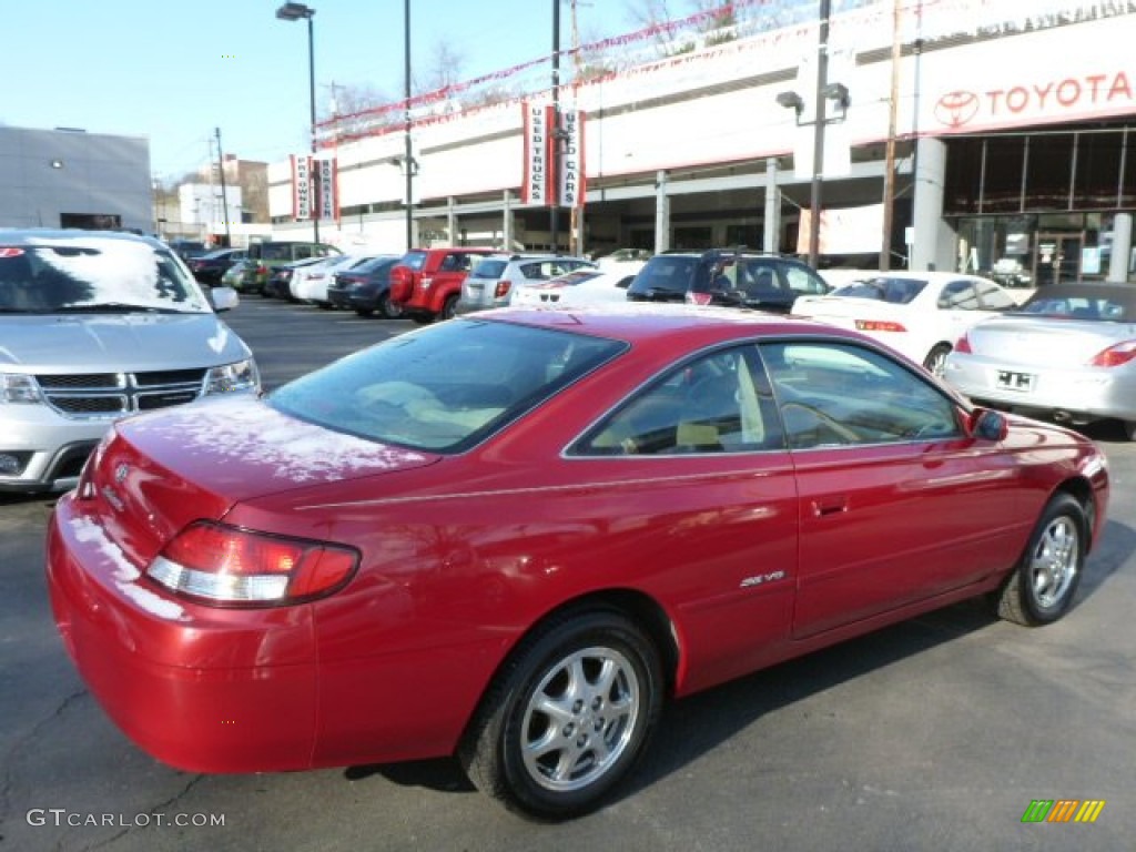 1999 Solara SE V6 Coupe - Red Flame Metallic / Ivory photo #11