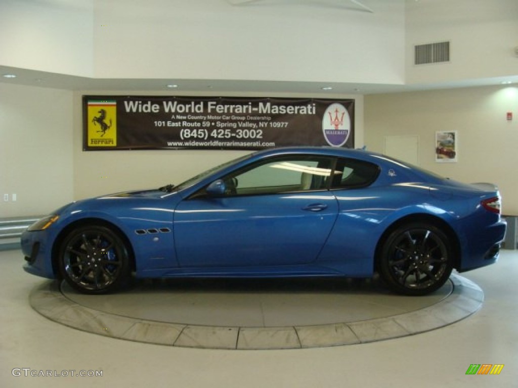 2013 GranTurismo Sport Coupe - Blu Sofisticato (Sport Blue Metallic) / Pearl Beige photo #4