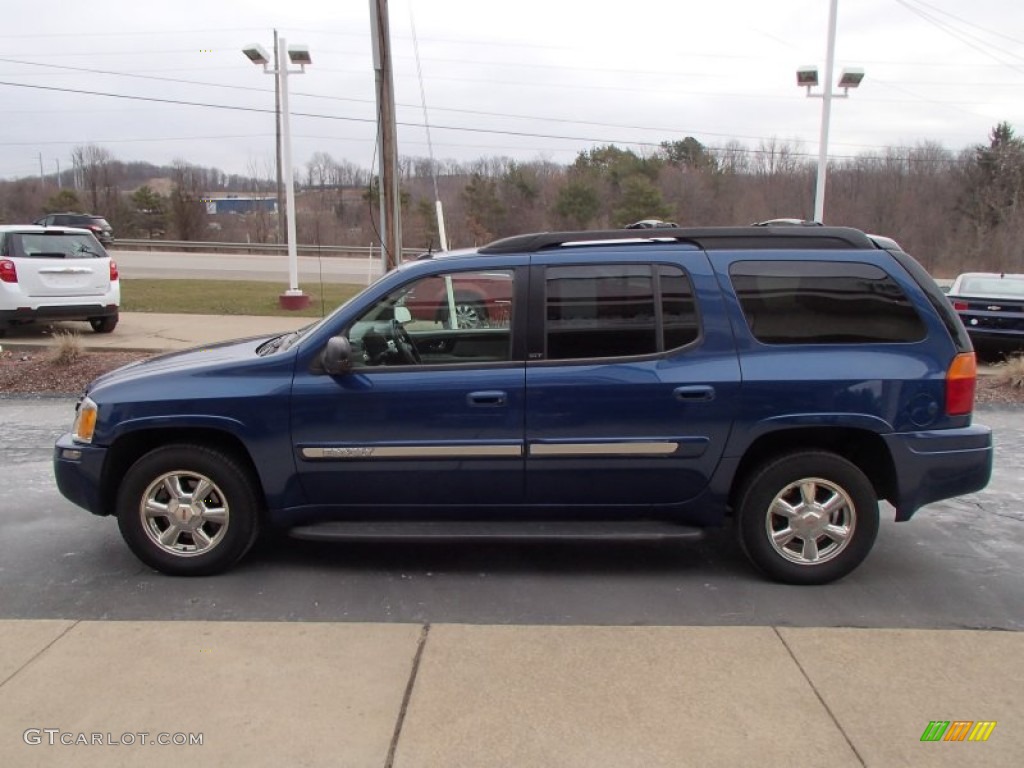 2005 Envoy XL SLT 4x4 - Superior Blue Metallic / Light Gray photo #5
