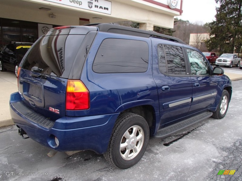 2005 Envoy XL SLT 4x4 - Superior Blue Metallic / Light Gray photo #8