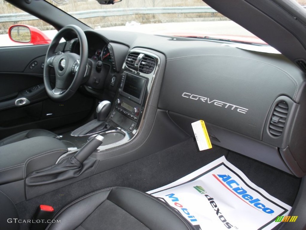 2012 Chevrolet Corvette Grand Sport Convertible Ebony Dashboard Photo #78499640