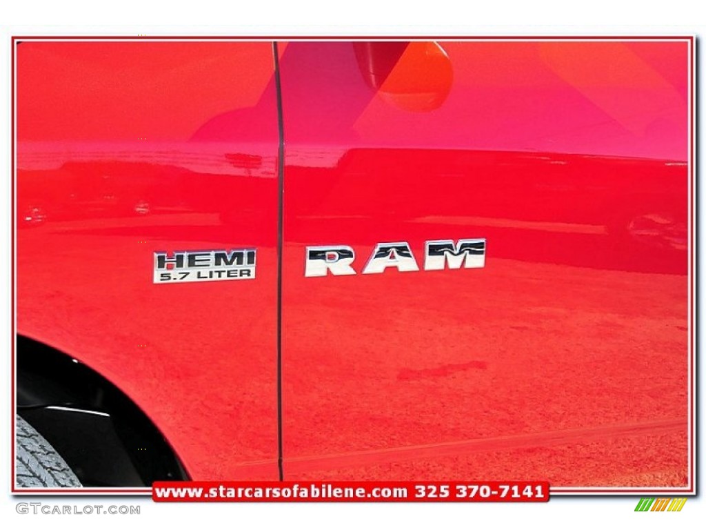 2010 Ram 1500 SLT Crew Cab - Inferno Red Crystal Pearl / Light Pebble Beige/Bark Brown photo #2