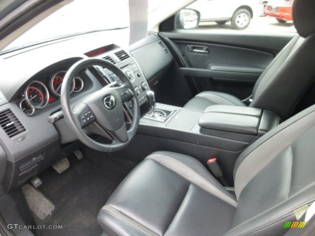 Black Interior 2012 Mazda CX-9 Touring AWD Photo #78500416
