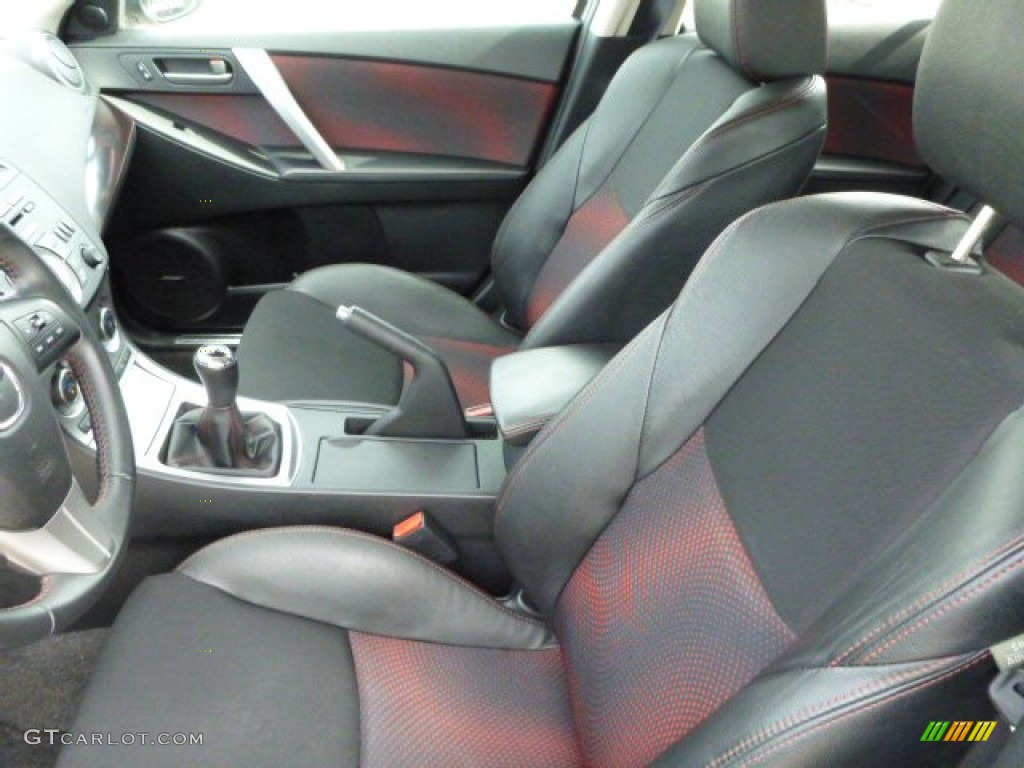 Black/Red Interior 2011 Mazda MAZDA3 MAZDASPEED3 Photo #78500813