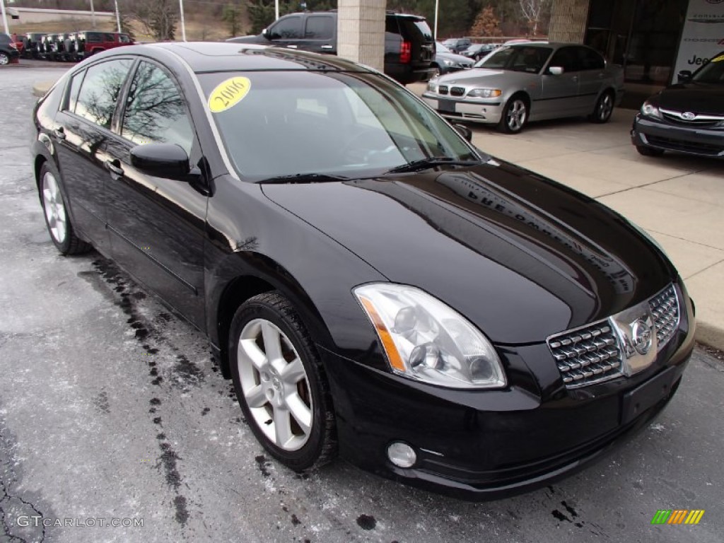 Onyx Black 2006 Nissan Maxima 3.5 SE Exterior Photo #78500946
