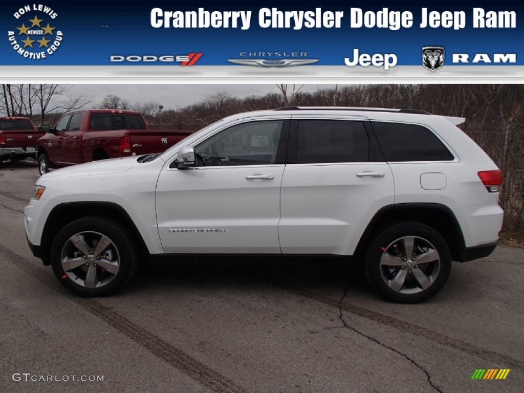 2014 Grand Cherokee Limited 4x4 - Bright White / New Zealand Black/Light Frost photo #1