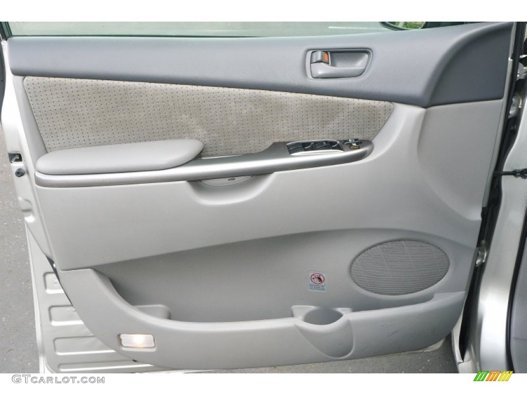 2009 Toyota Sienna LE Taupe Door Panel Photo #78501494