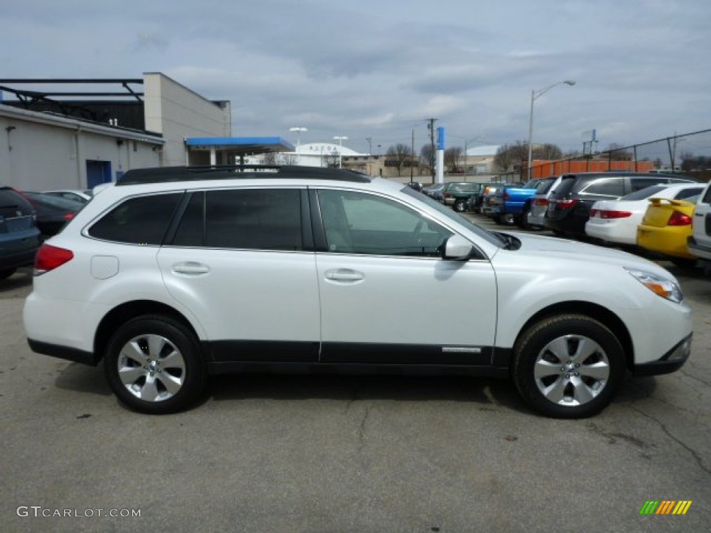 2012 Outback 3.6R Limited - Satin White Pearl / Warm Ivory photo #2