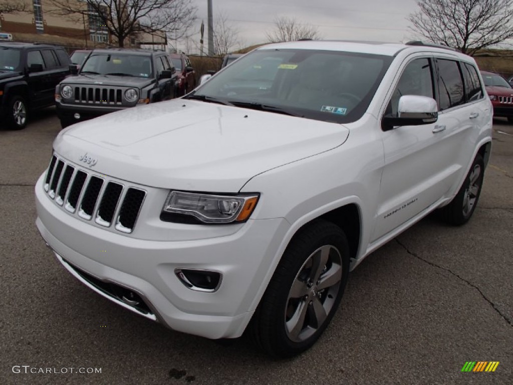 Bright White 2014 Jeep Grand Cherokee Overland 4x4 Exterior Photo #78501797