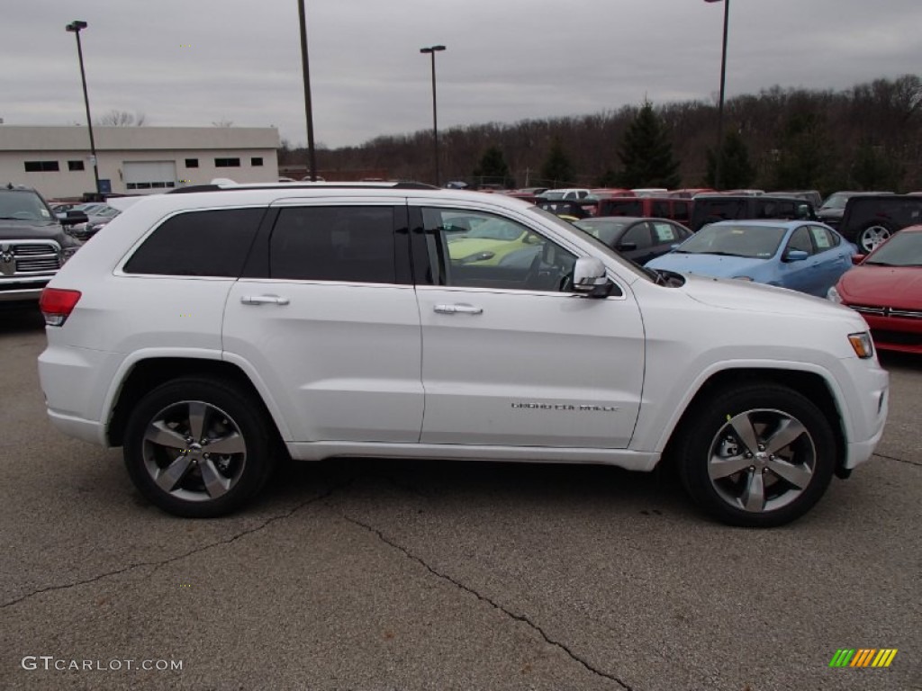 Bright White 2014 Jeep Grand Cherokee Overland 4x4 Exterior Photo #78501857