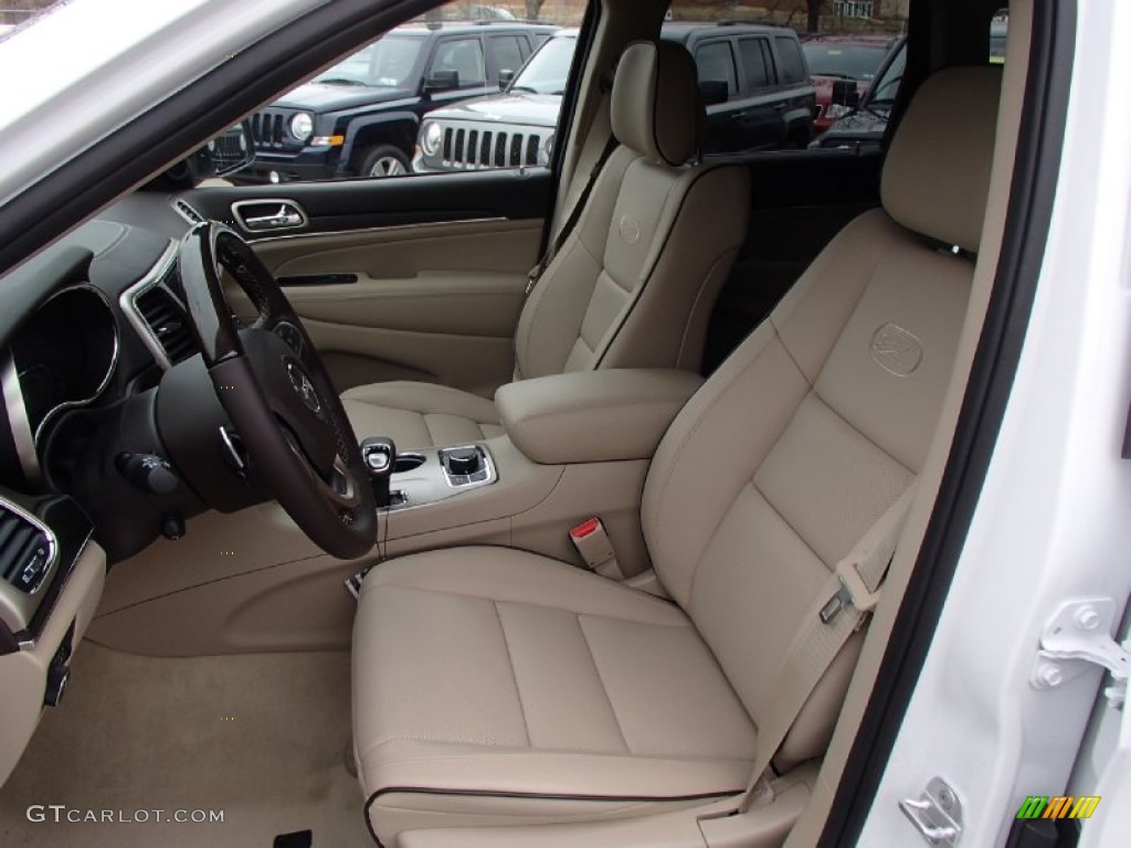 Overland Nepal Jeep Brown Light Frost Interior 2014 Jeep Grand Cherokee Overland 4x4 Photo #78501953