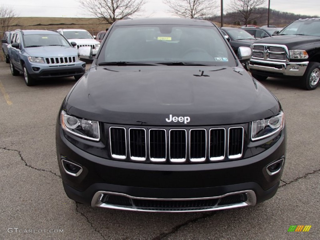 2014 Grand Cherokee Limited 4x4 - Brilliant Black Crystal Pearl / Morocco Black photo #3