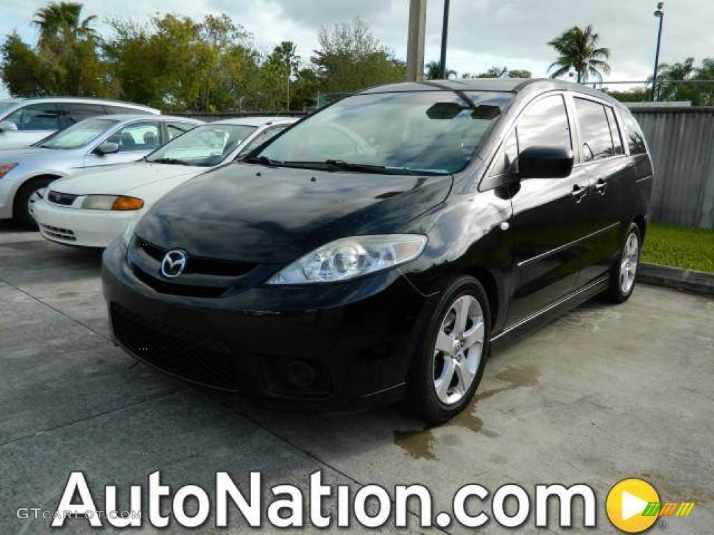 2007 MAZDA5 Sport - Brilliant Black / Black photo #1