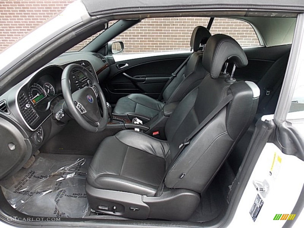 Black Interior 2011 Saab 9-3 2.0T Convertible Photo #78503123