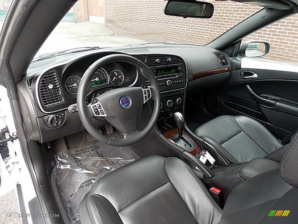 Black Interior 2011 Saab 9-3 2.0T Convertible Photo #78503150