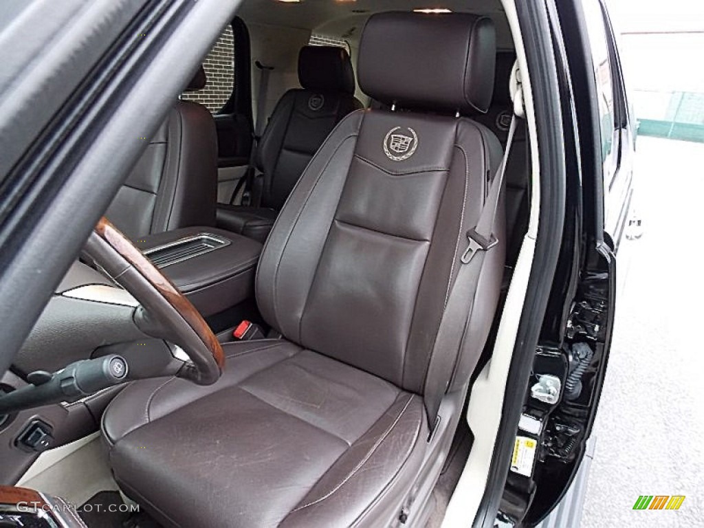 Cocoa/Light Linen Tehama Leather Interior 2011 Cadillac Escalade Platinum AWD Photo #78503519