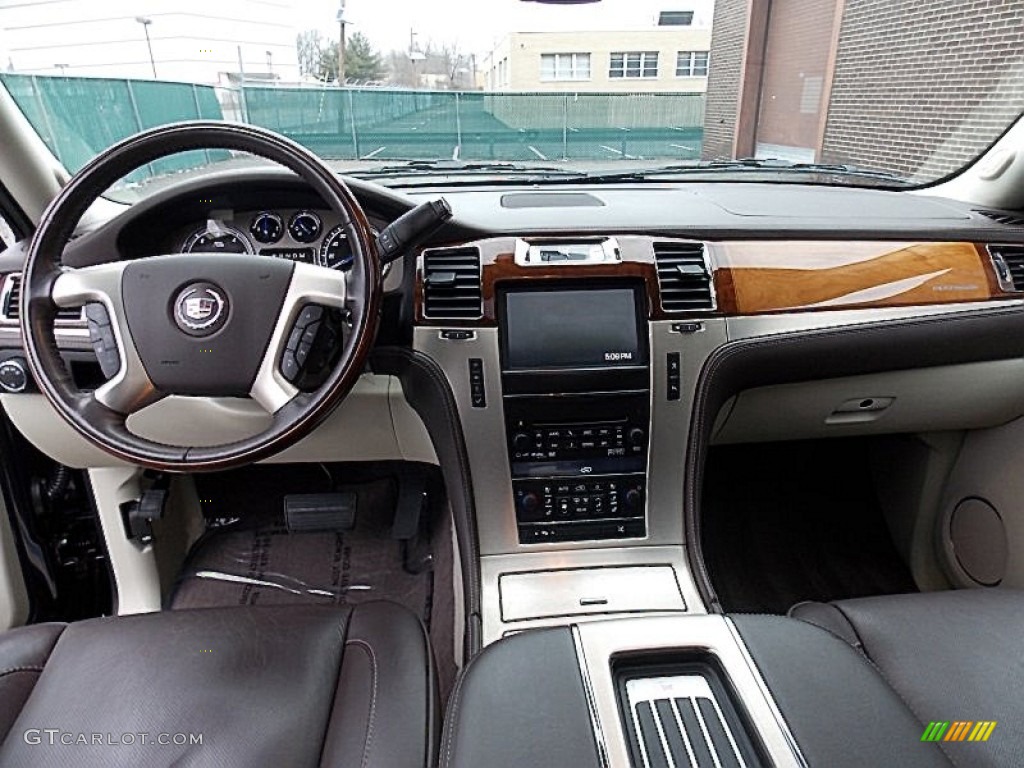 2011 Cadillac Escalade Platinum AWD Cocoa/Light Linen Tehama Leather Dashboard Photo #78503543
