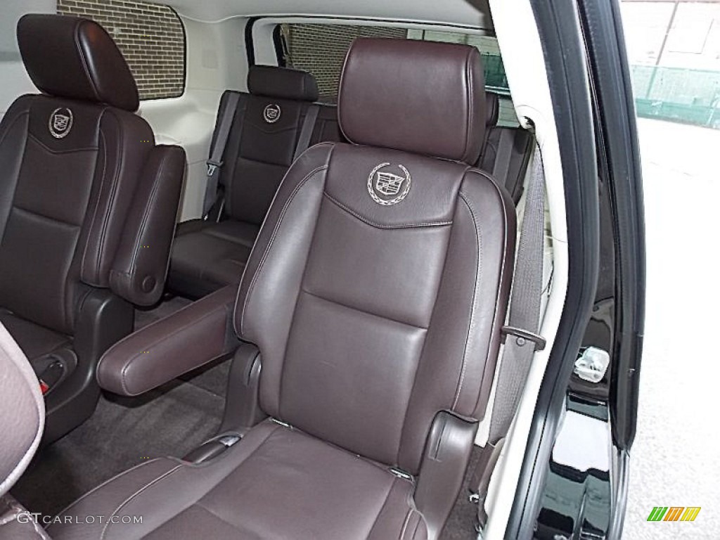 2011 Escalade Platinum AWD - Black Raven / Cocoa/Light Linen Tehama Leather photo #14