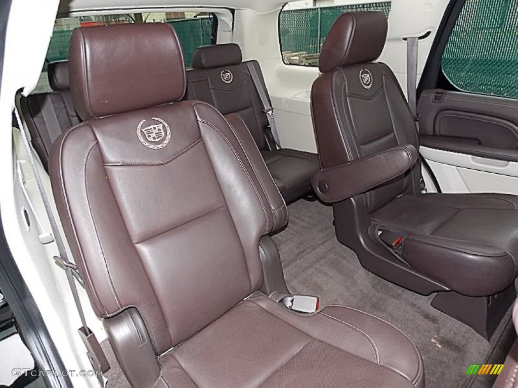 Cocoa/Light Linen Tehama Leather Interior 2011 Cadillac Escalade Platinum AWD Photo #78503699