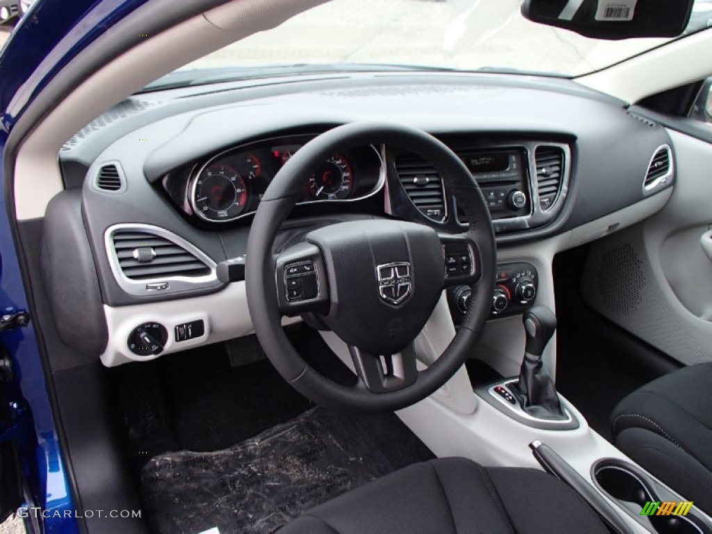 2013 Dodge Dart SXT Black/Light Diesel Gray Dashboard Photo #78504434