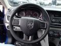 2013 Dodge Dart Black/Light Diesel Gray Interior Steering Wheel Photo