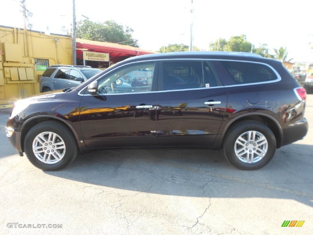 2009 Enclave CX - Dark Crimson Metallic / Dark Titanium/Titanium photo #4