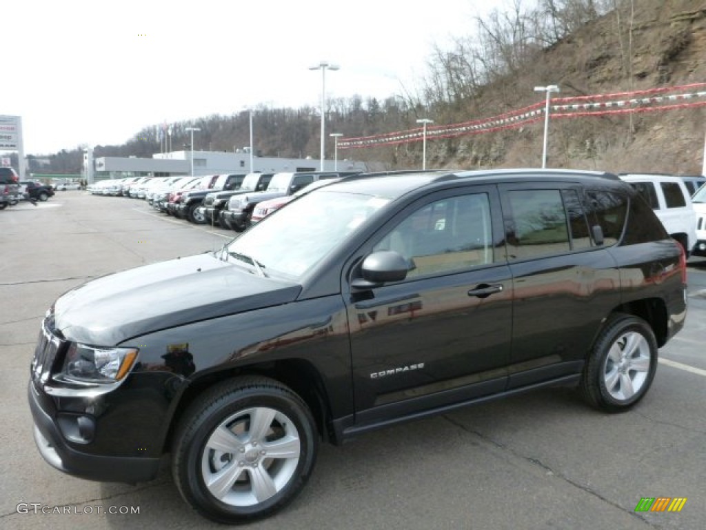 Black 2014 Jeep Compass Sport 4x4 Exterior Photo #78504821