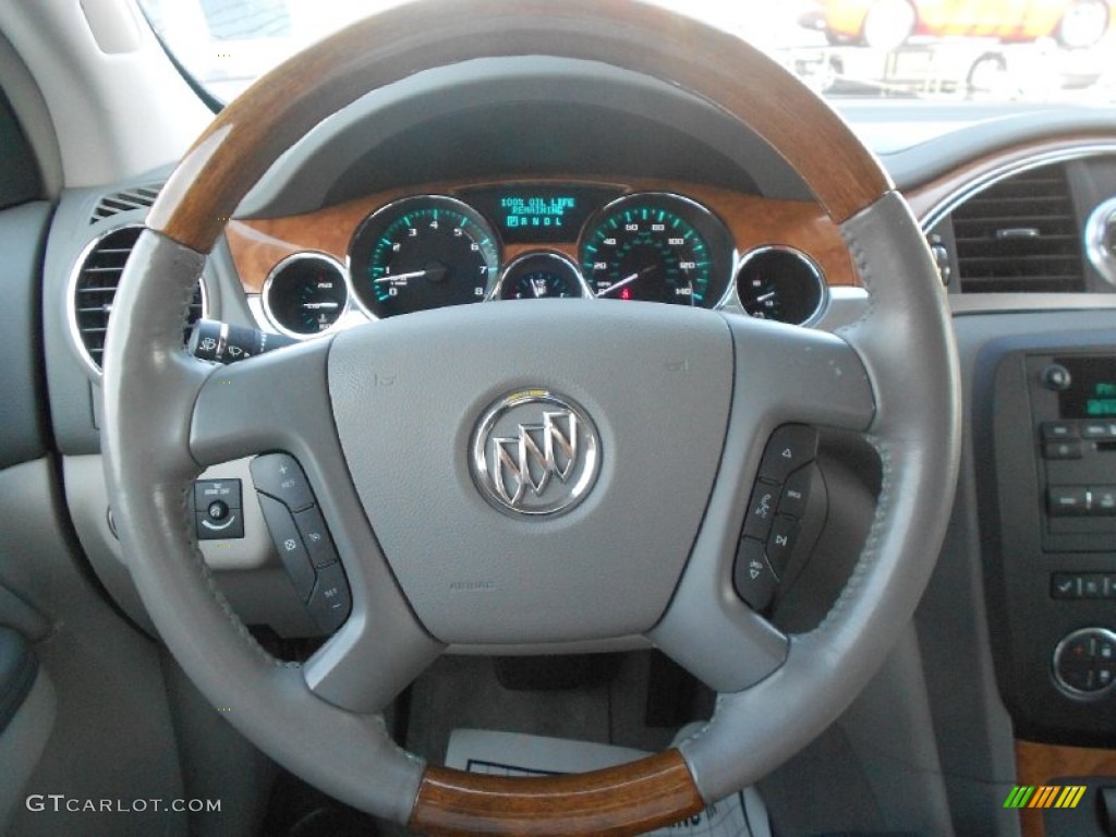 2009 Buick Enclave CX Dark Titanium/Titanium Steering Wheel Photo #78504854