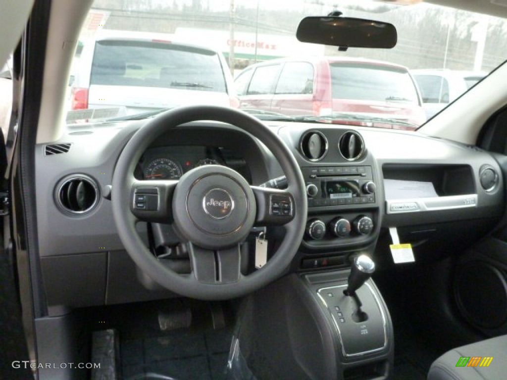 2014 Jeep Compass Sport 4x4 Dark Slate Gray Dashboard Photo #78504964