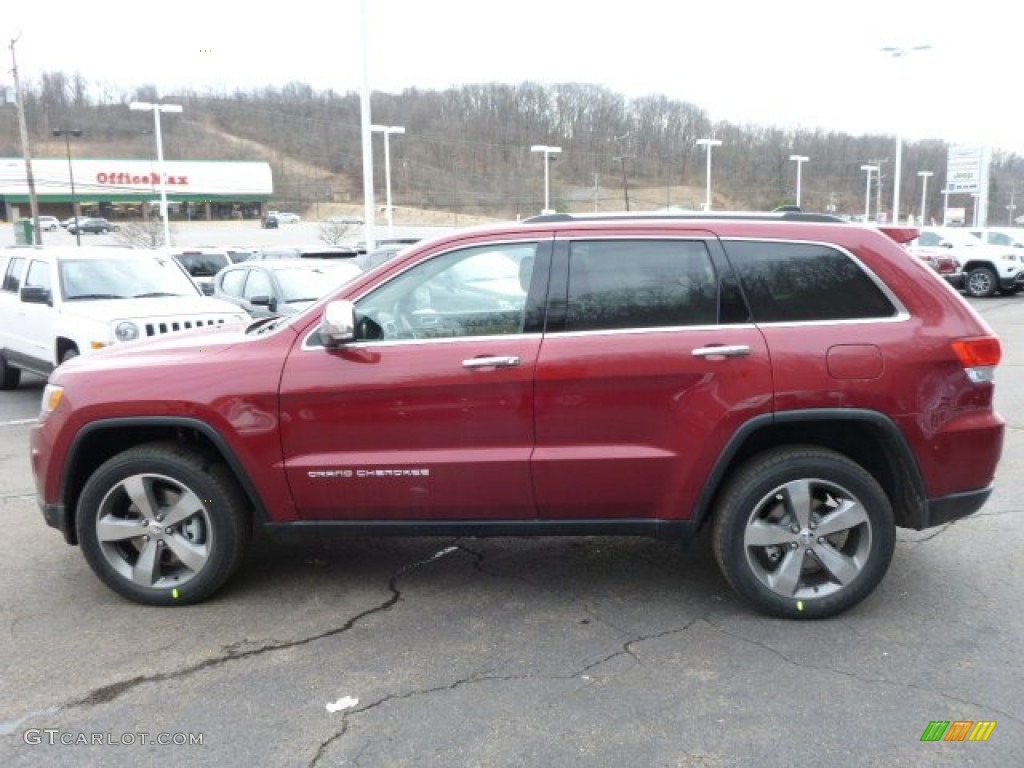 Deep Cherry Red Crystal Pearl 2014 Jeep Grand Cherokee Limited 4x4 Exterior Photo #78505071