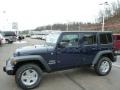 2013 True Blue Pearl Jeep Wrangler Unlimited Sport 4x4  photo #1