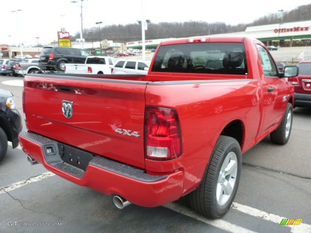 2013 1500 Express Regular Cab 4x4 - Flame Red / Black/Diesel Gray photo #5