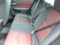 2013 Dodge Avenger Black/Red Interior Rear Seat Photo