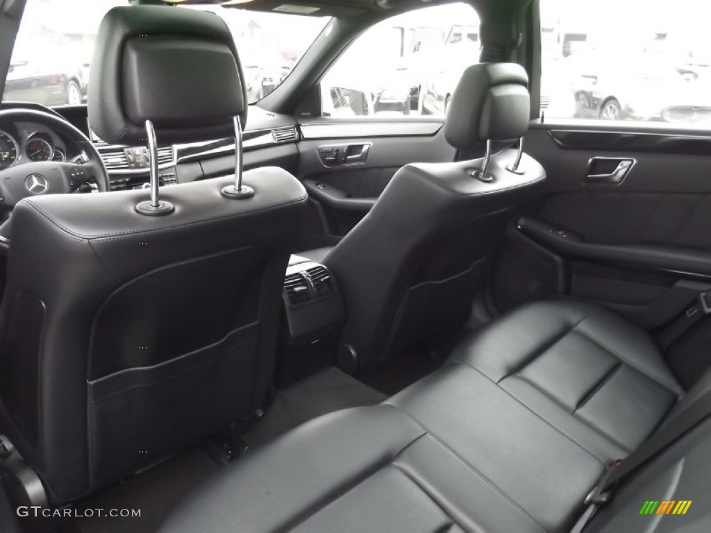 Black Interior 2010 Mercedes-Benz E 350 4Matic Sedan Photo #78507455