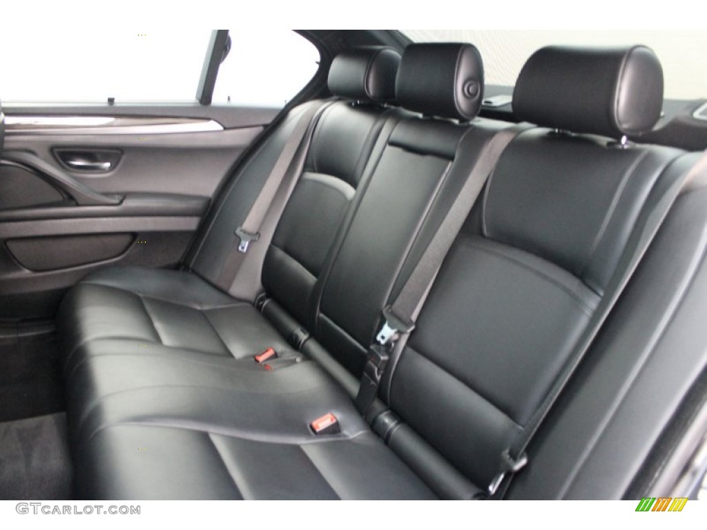 Black Interior 2011 BMW 5 Series 550i Sedan Photo #78507485