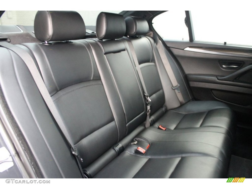 Black Interior 2011 BMW 5 Series 550i Sedan Photo #78507503