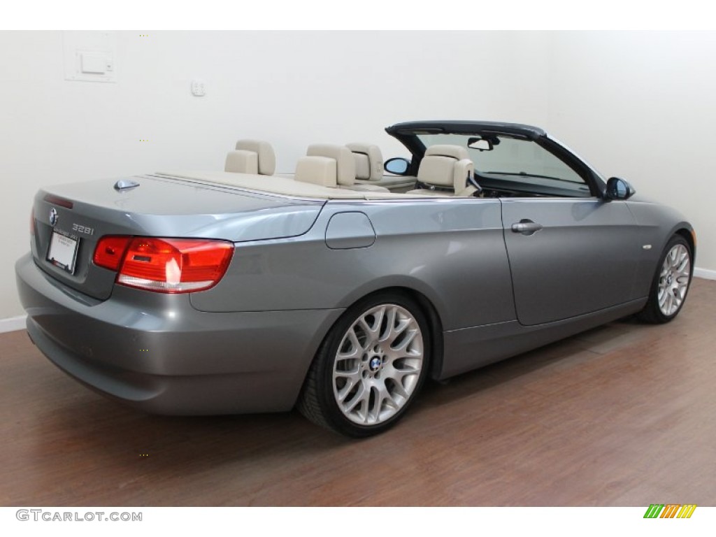 2009 3 Series 328i Convertible - Space Grey Metallic / Cream Beige Dakota Leather photo #5