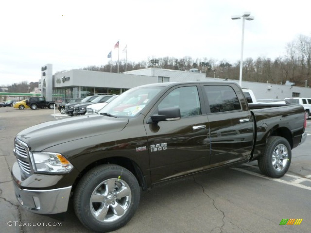 2013 1500 Big Horn Crew Cab 4x4 - Black Gold Pearl / Black/Diesel Gray photo #1