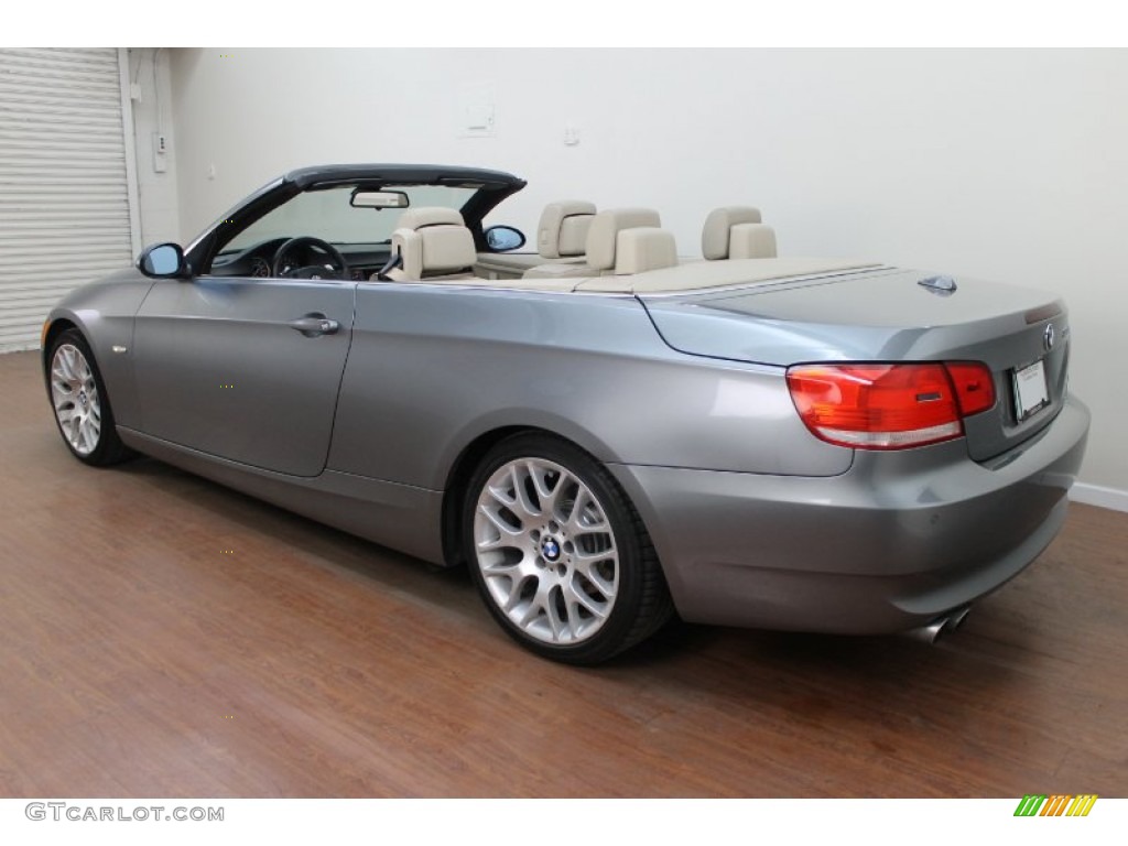 2009 3 Series 328i Convertible - Space Grey Metallic / Cream Beige Dakota Leather photo #7