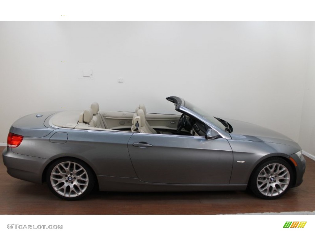 2009 3 Series 328i Convertible - Space Grey Metallic / Cream Beige Dakota Leather photo #9