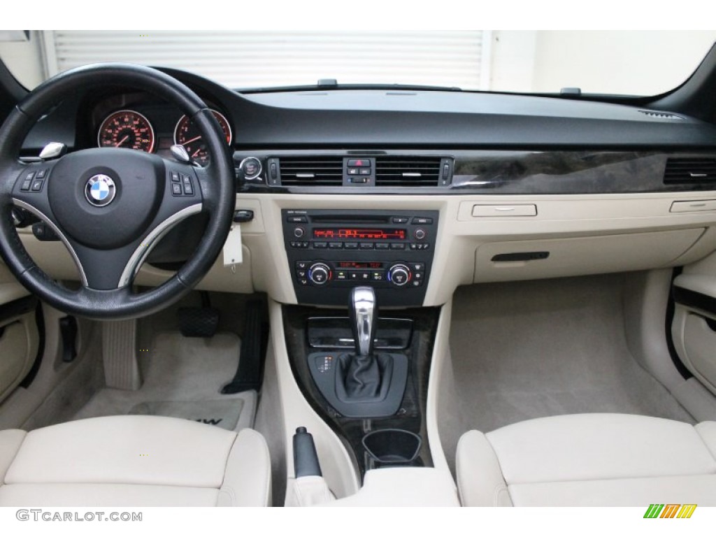 2009 BMW 3 Series 328i Convertible Cream Beige Dakota Leather Dashboard Photo #78508243