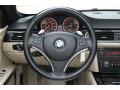 Cream Beige Dakota Leather Steering Wheel Photo for 2009 BMW 3 Series #78508601