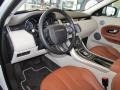 Tan/Ivory/Espresso 2012 Land Rover Range Rover Evoque Prestige Interior Color