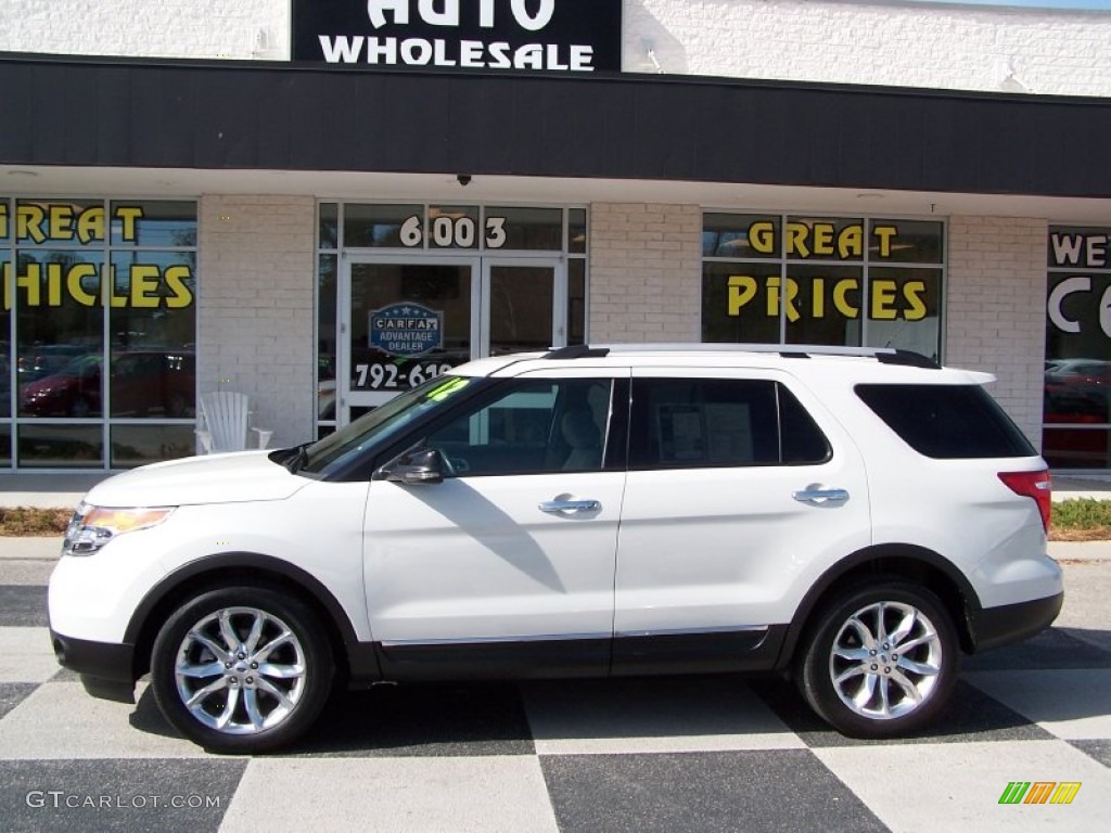 White Suede Ford Explorer