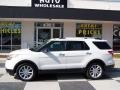 2012 White Suede Ford Explorer XLT  photo #1