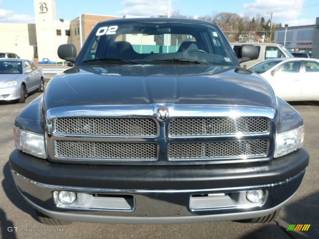 2002 Ram 2500 SLT Quad Cab 4x4 - Graphite Metallic / Mist Gray photo #14