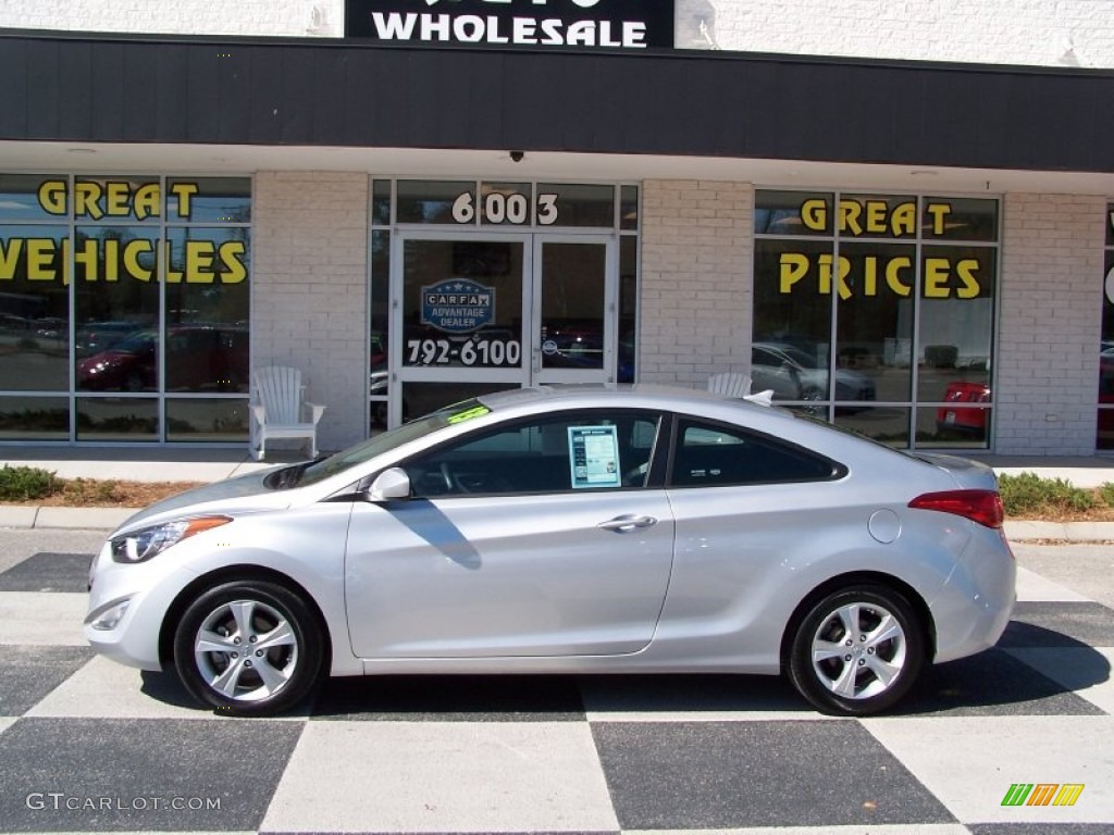 2013 Elantra Coupe GS - Silver / Blue photo #1